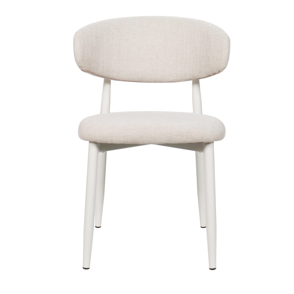 Giga Meubel Esszimmerstuhl 2er Set aus Stoff, beige - Pes - Polyester