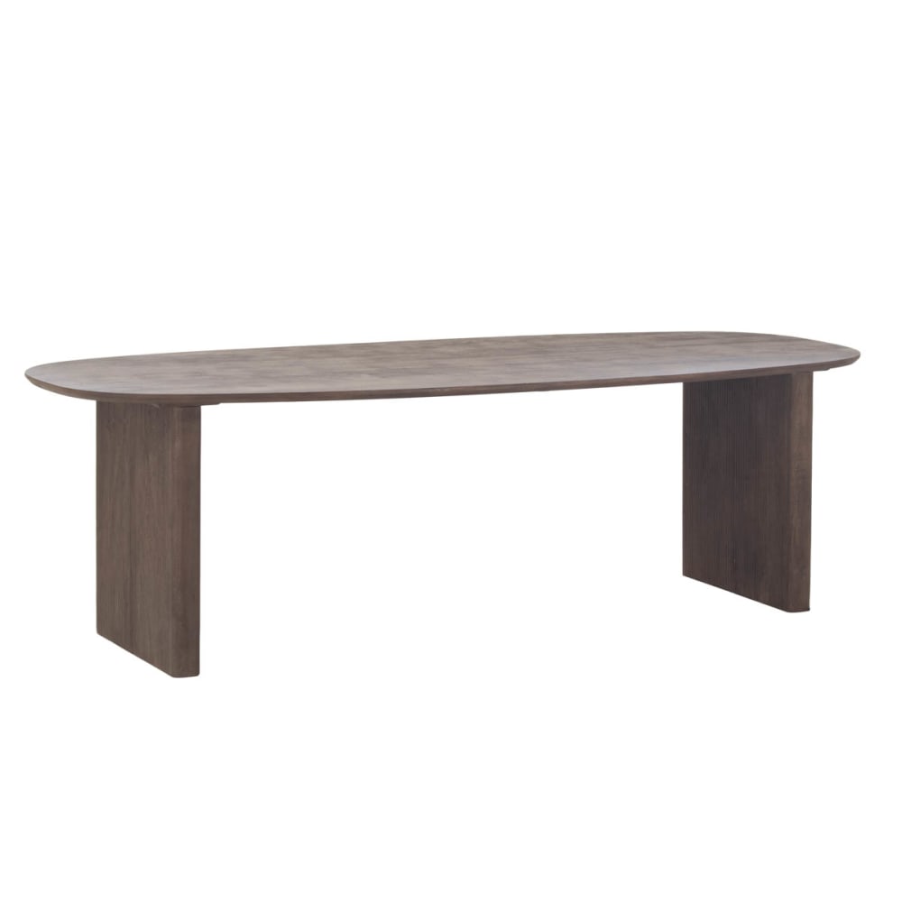 Giga Meubel Esstisch oval aus Holz 210 cm, dunkelbraun - Holz