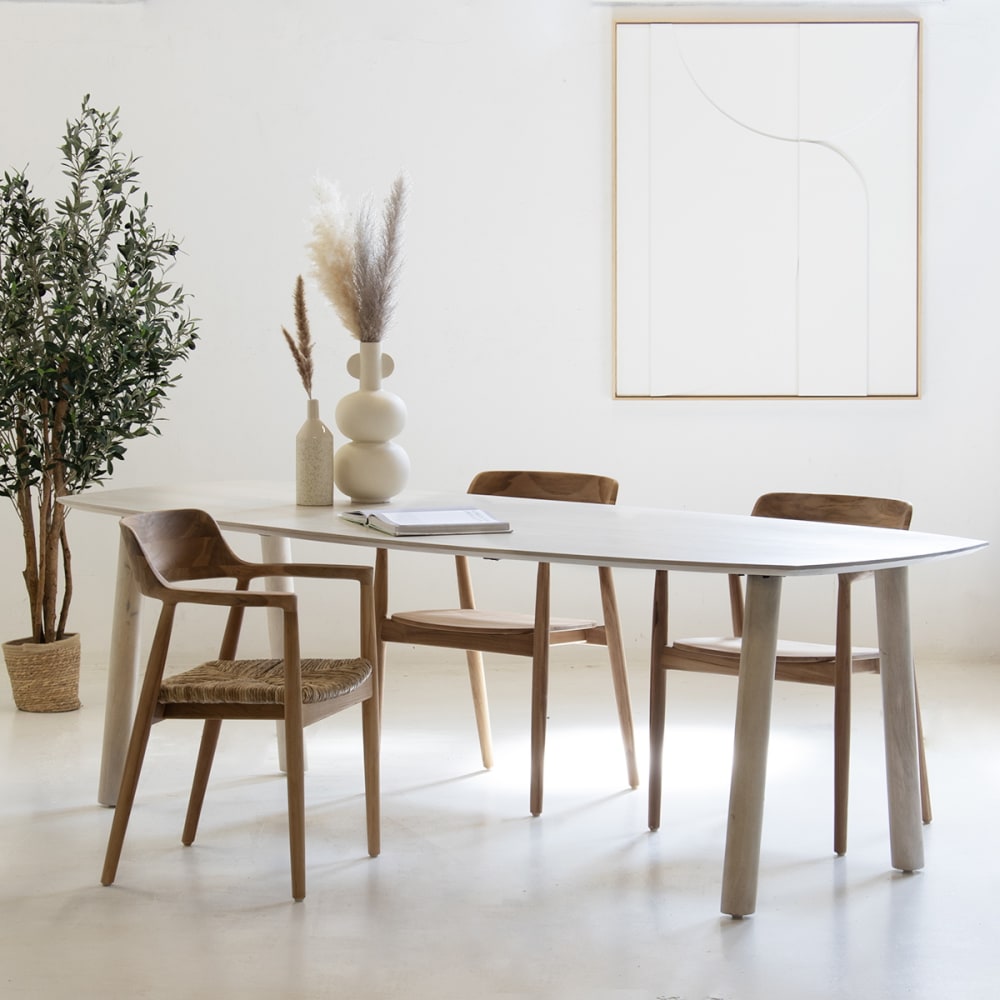 Esstisch oval aus Mangoholz 170 cm, natürlich - Maisons Du Monde