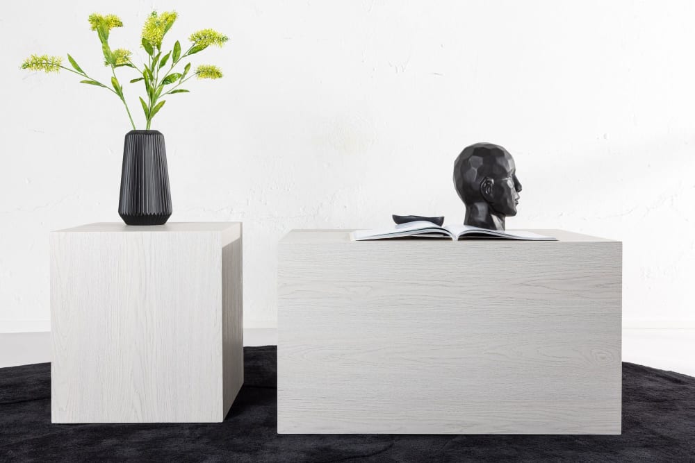 Couchtische York, 2er-Set, Weiß - Maisons Du Monde