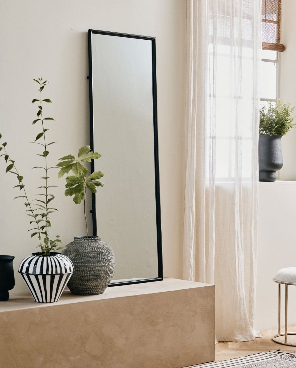 Ganzkörperspiegel 150cm, Schwarz - Maisons Du Monde