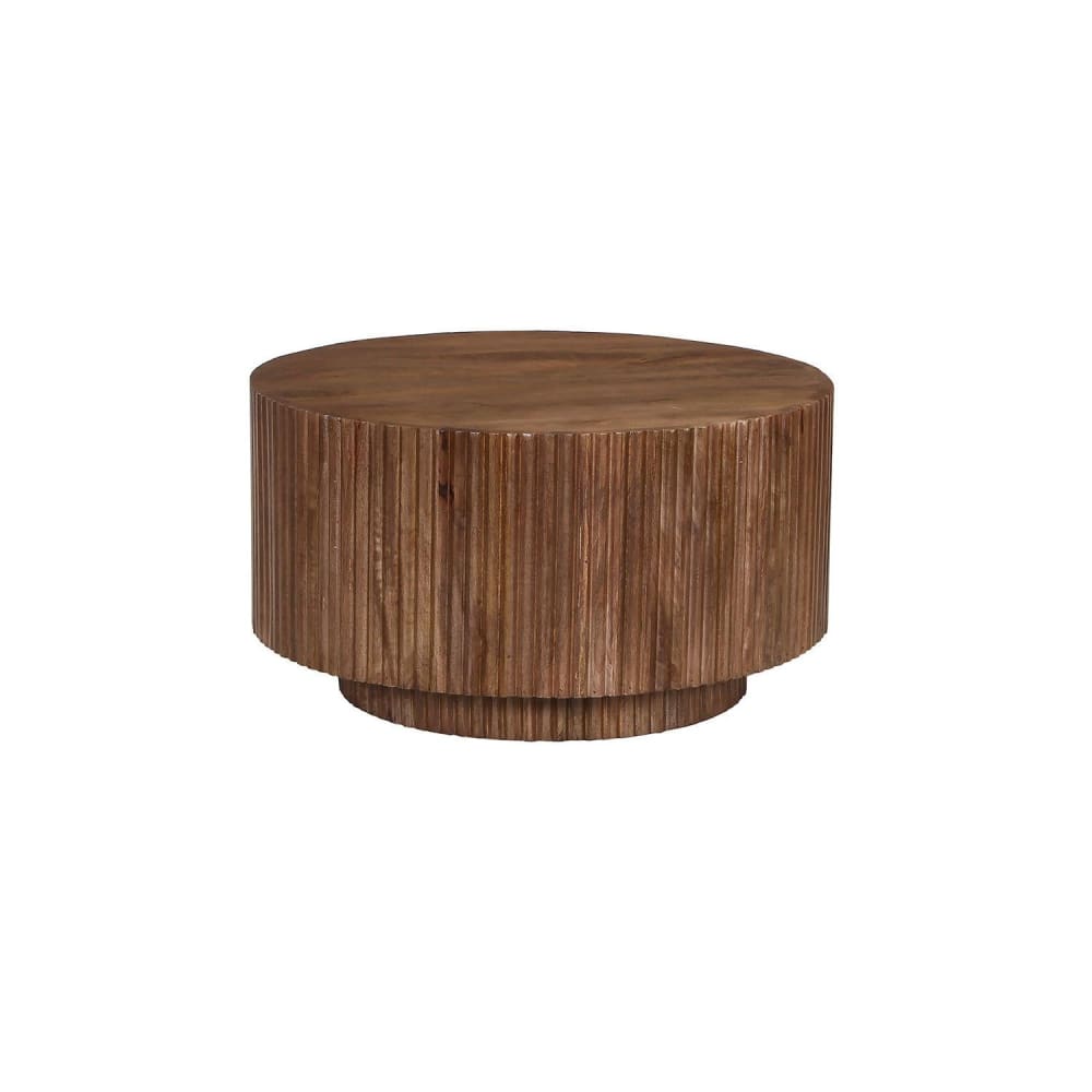 table basse ronde de - manguier