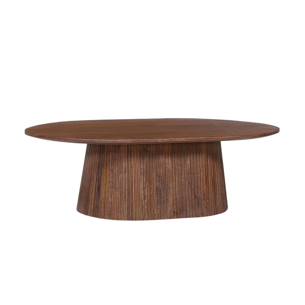 Table basse 120x70x37 cm en manguier marron - MAGUEL