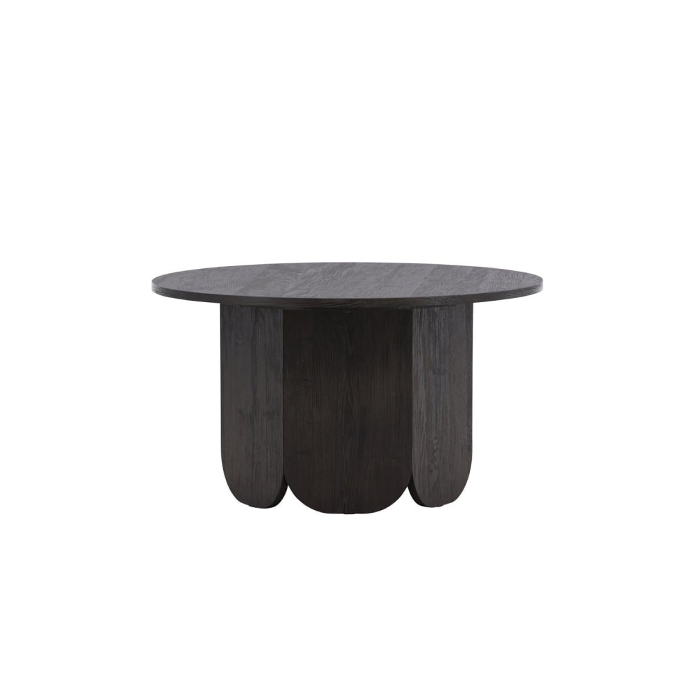 Venture Home Couchtisch Tekla Ø80cm, Schwarz Schwarz Spanplatte