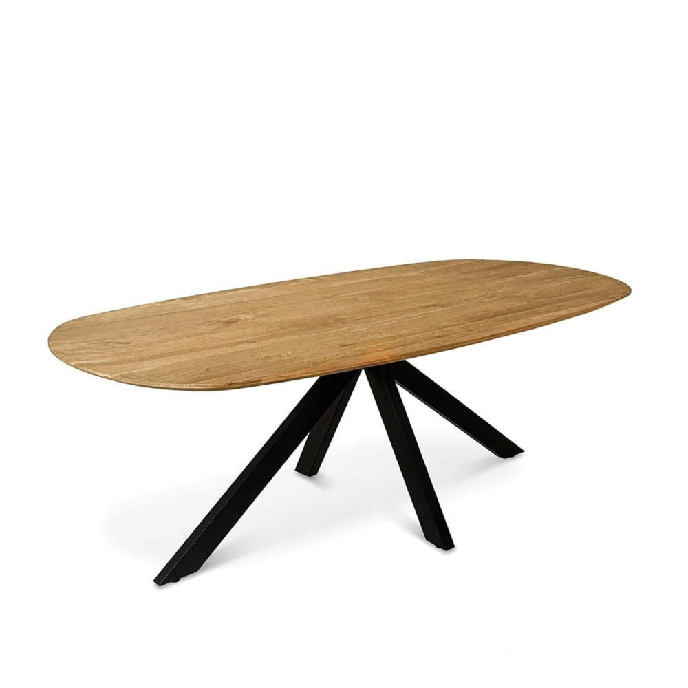Benoa Esstisch Runa Oval 160cm, natur Braun Holz