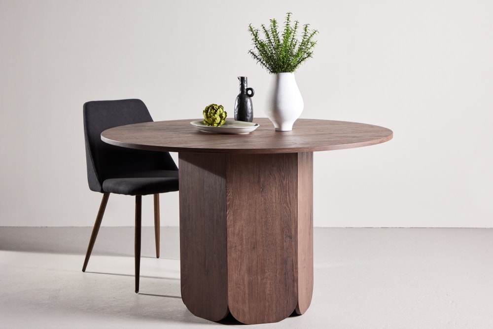 Esstisch Tekla Ø120cm, Braun - Maisons Du Monde