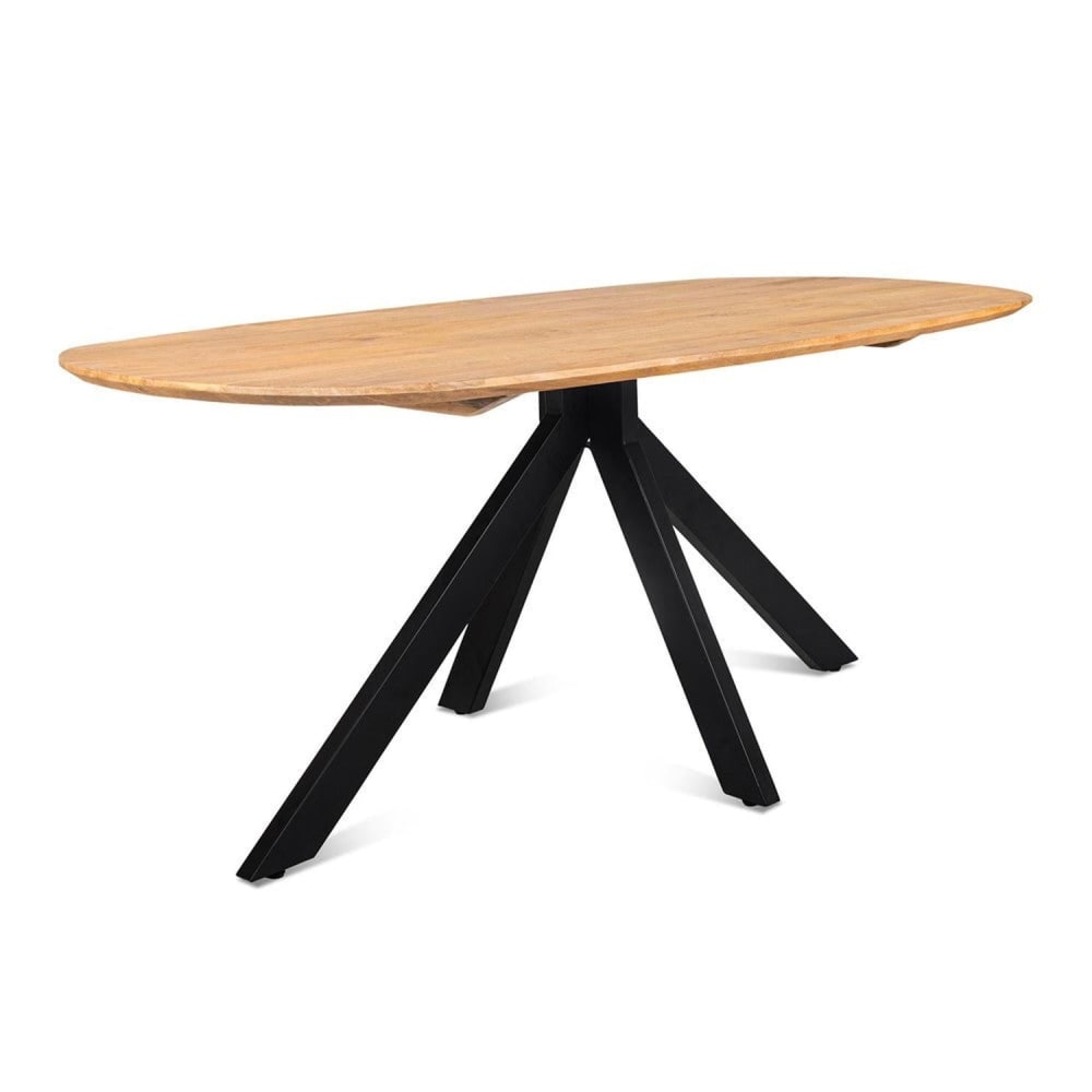 Benoa Esstisch Runa Oval 180cm, natur Braun Holz