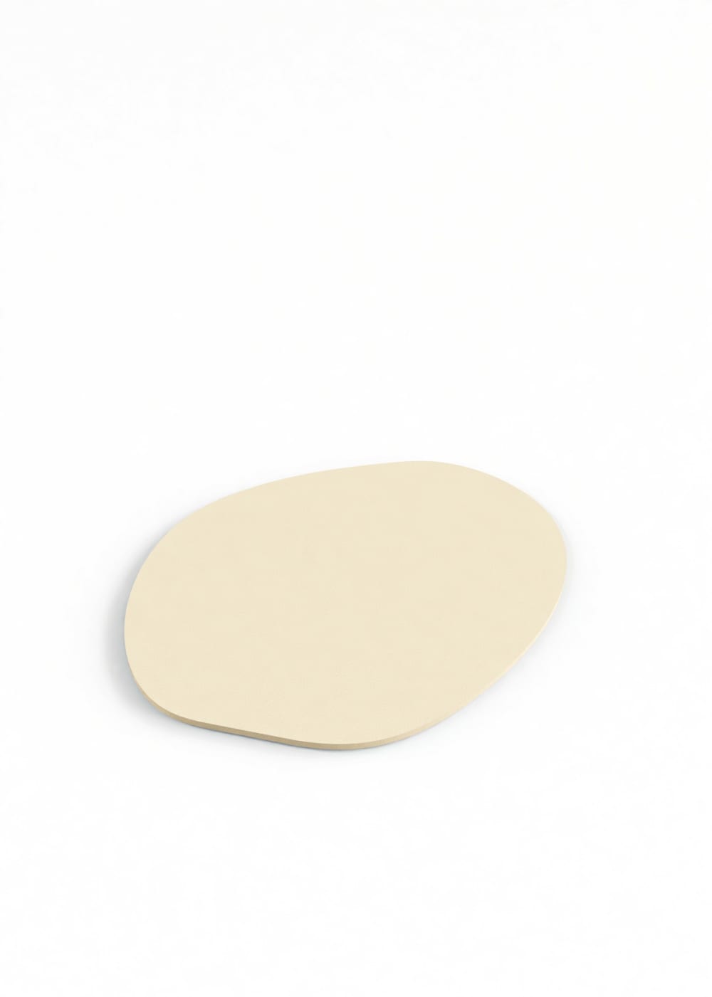 Sous verre en métal, design organique beige x 4