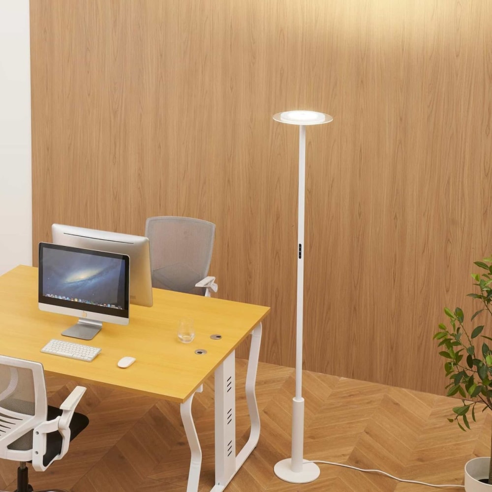 Stehleuchte aus Aluminium 190 cm, Weiß - Maisons Du Monde