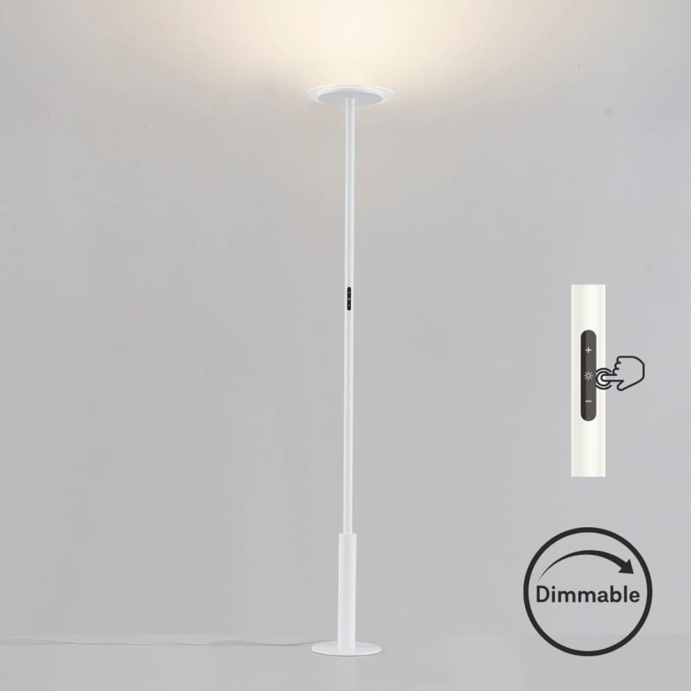 Lampadaire en aluminium blanc 190 cm — vue 4