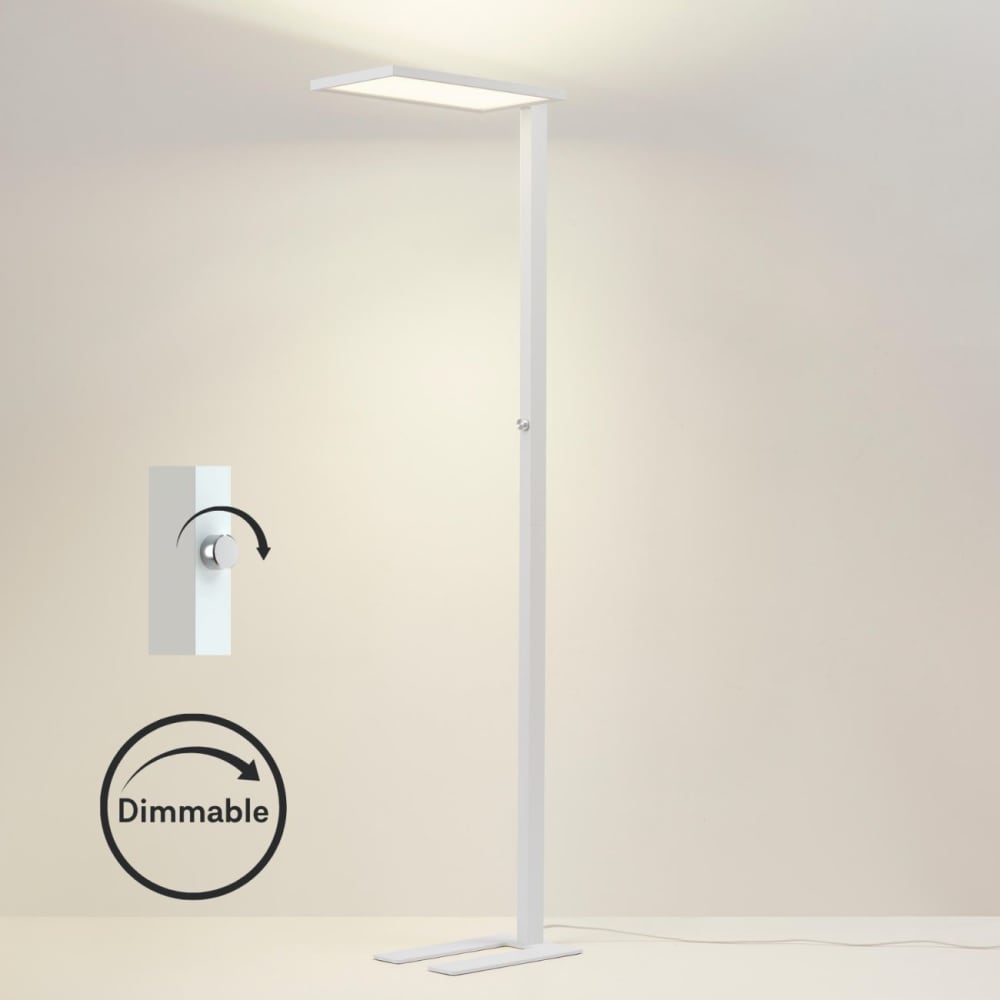 Lampadaire en aluminium blanc 195 cm — vue 4