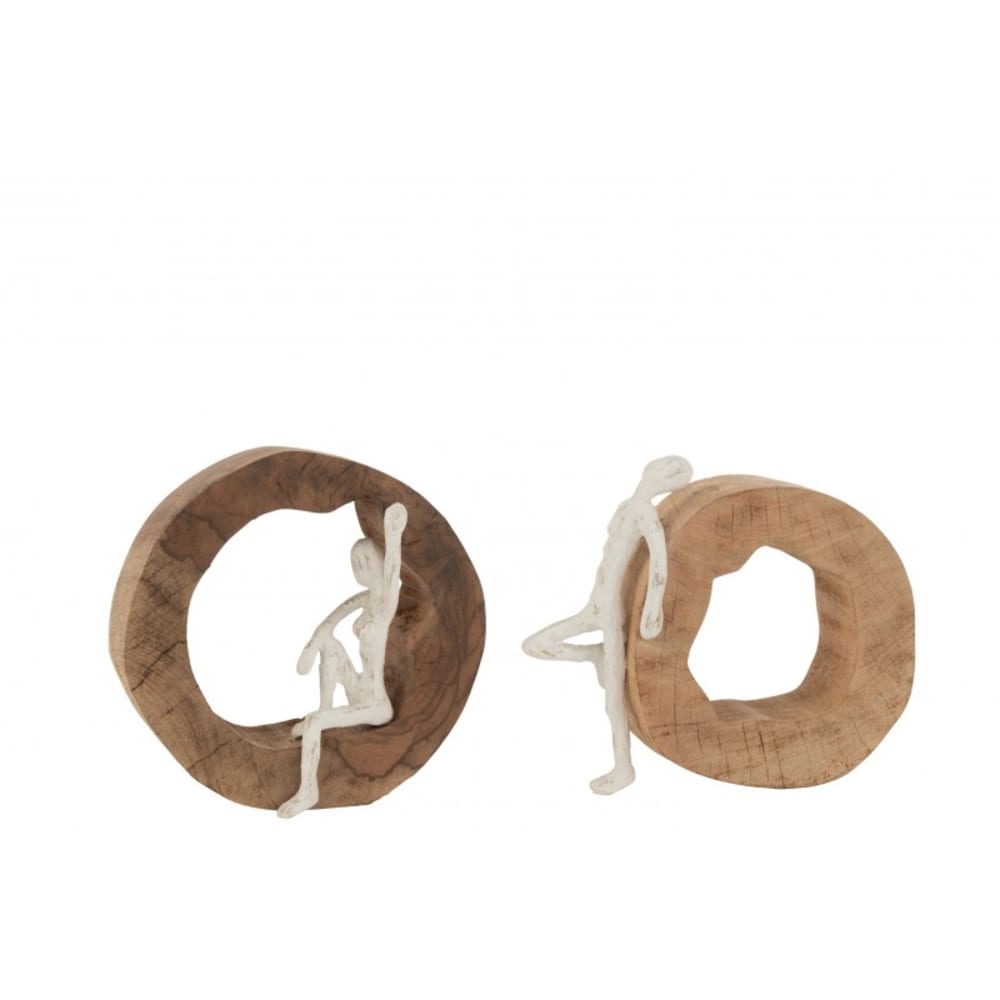 Lot de 2 figurines avec - rond