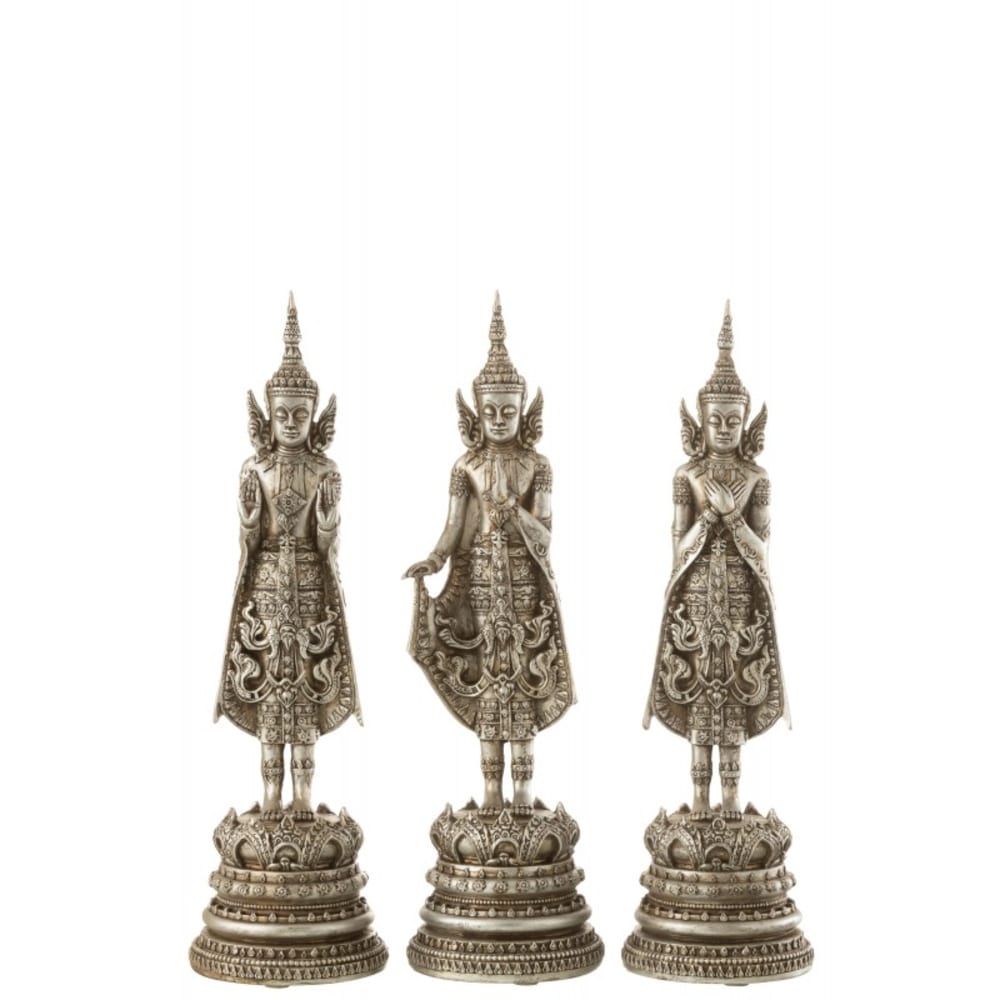 Lot de 3 bouddha debout