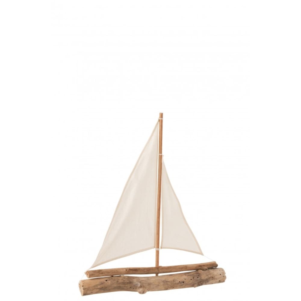 voilier en bois naturel