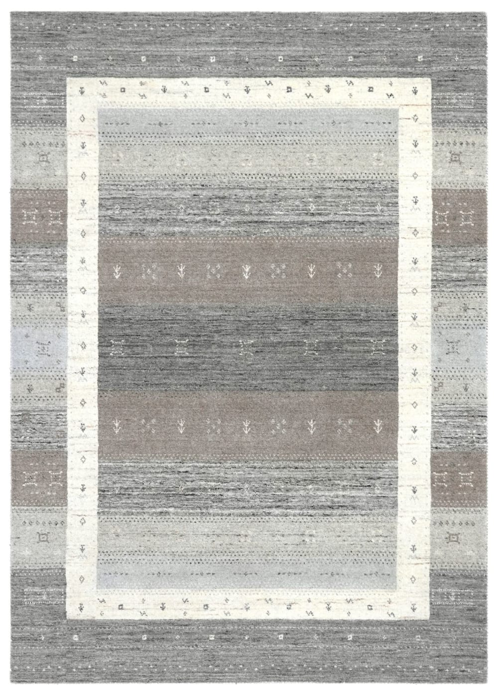 Tapis en laine tissé - main