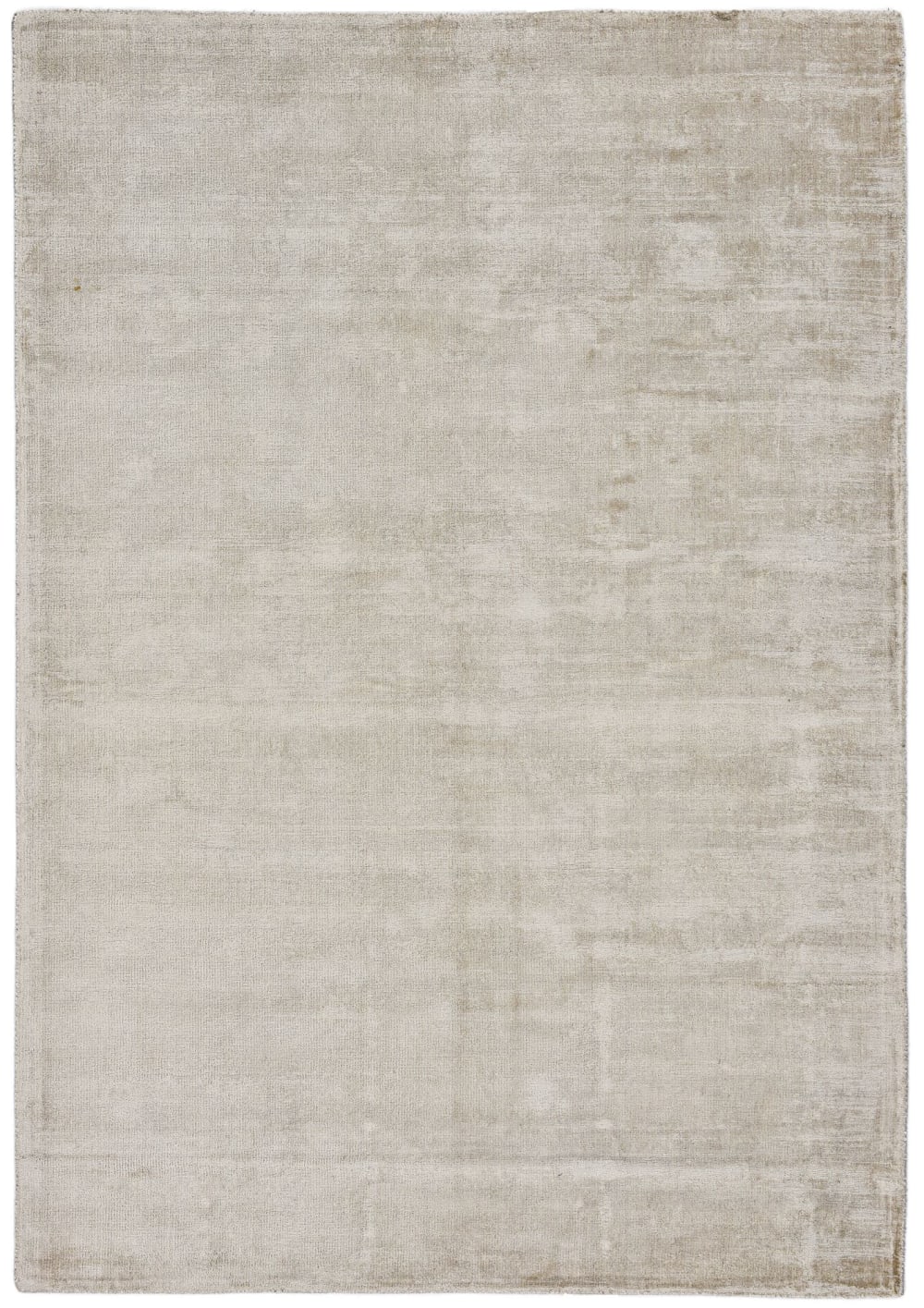 THEKO Handgewebter Teppich aus Viskose im Vintage-Stil creme 70x140 cm style industrial Beige Viskose