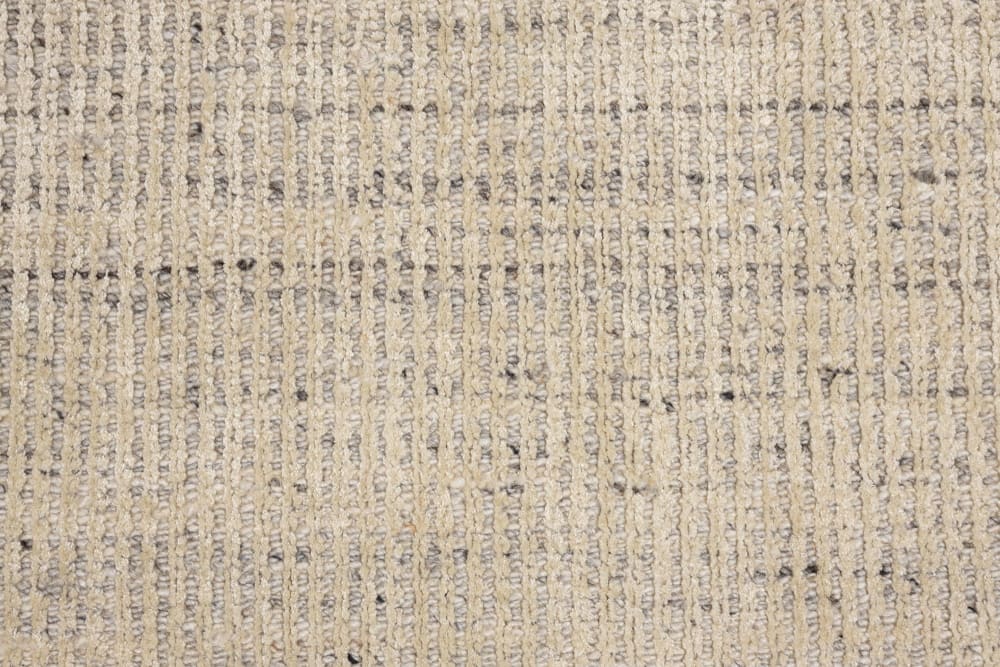 Tapis en viscose rayé tissé à la main - beige 120x180 cm — vue 4