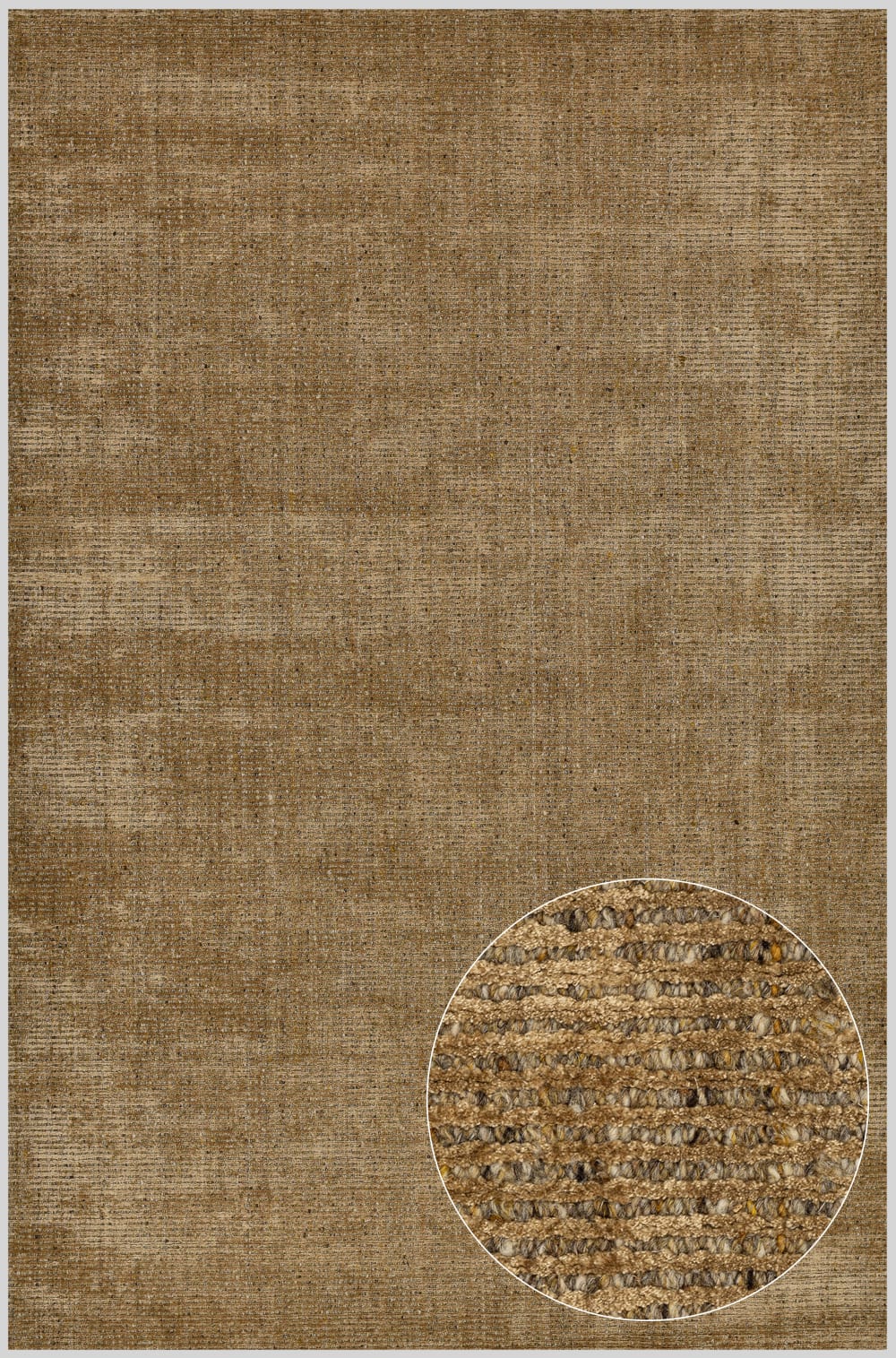 Tapis en viscose rayé - main