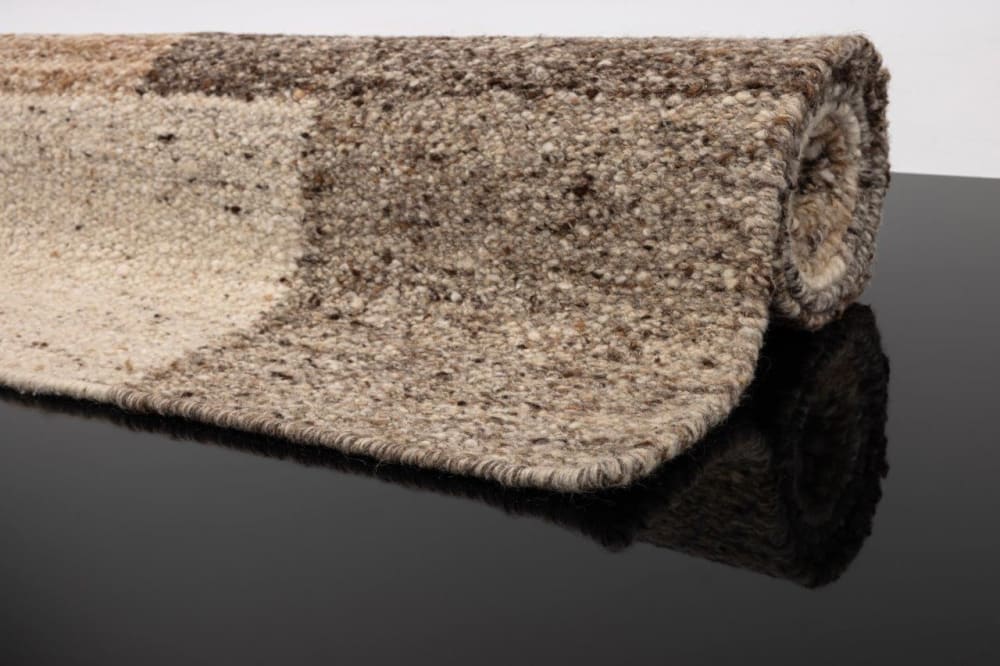 Tapis naturel tissé à la main Beige 90x160 cm — vue 3