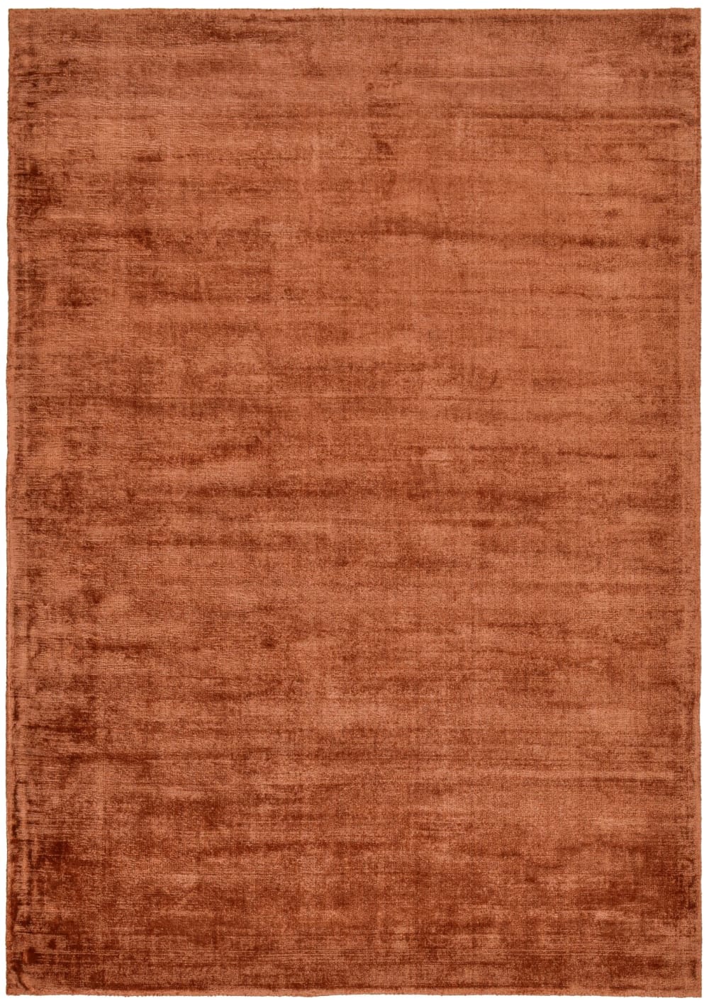 Tapis en viscose tissé main en style vintage cuivre 40x60 cm