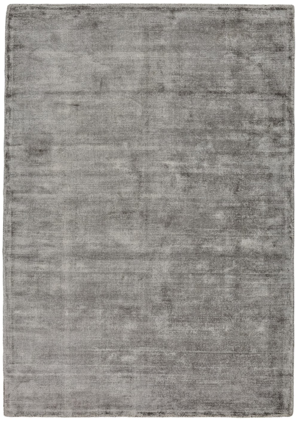 Tapis en viscose tissé main en style vintage gris 70x140 cm