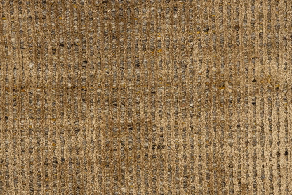 Tapis en viscose rayé tissé à la main - or 90x160 cm — vue 4