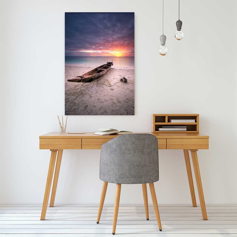 Tableau Zanzibar couche de soleil imprimé sur toile 60x90 cm