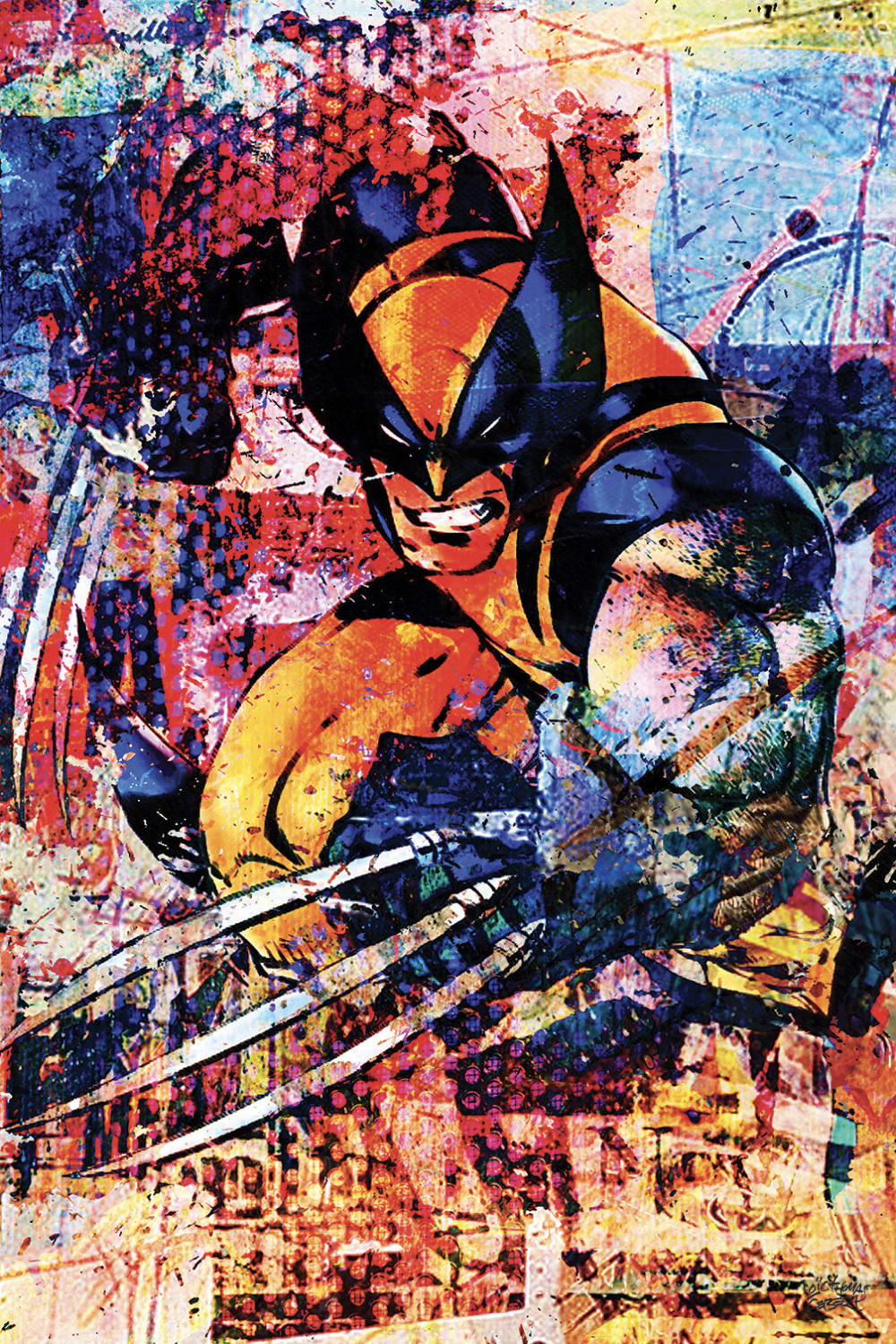 Tableau Wolverine street imprimé sur toile 60x90 cm