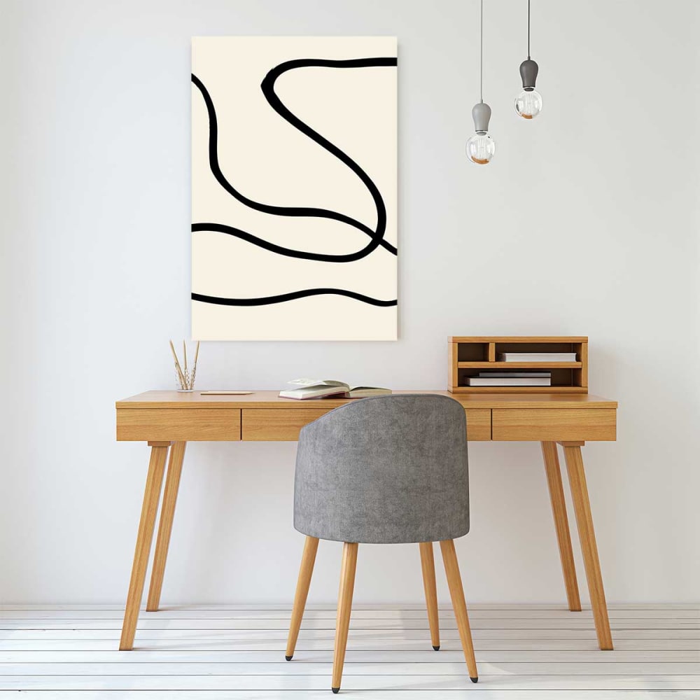 Tableau line art bold imprimé sur toile 60x90 cm