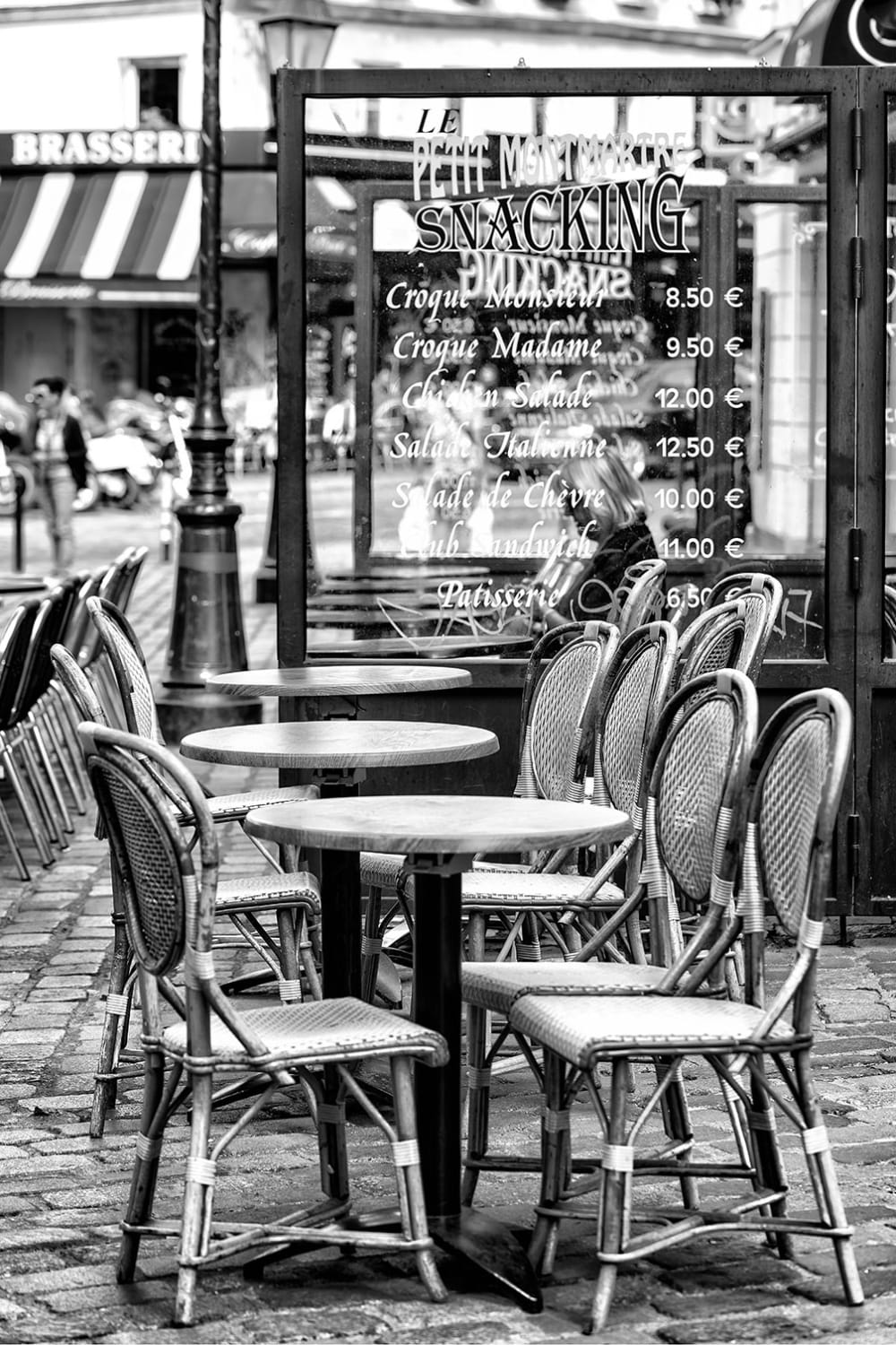 Tableau Paris le café Parisien imprimé sur toile 60x90 cm