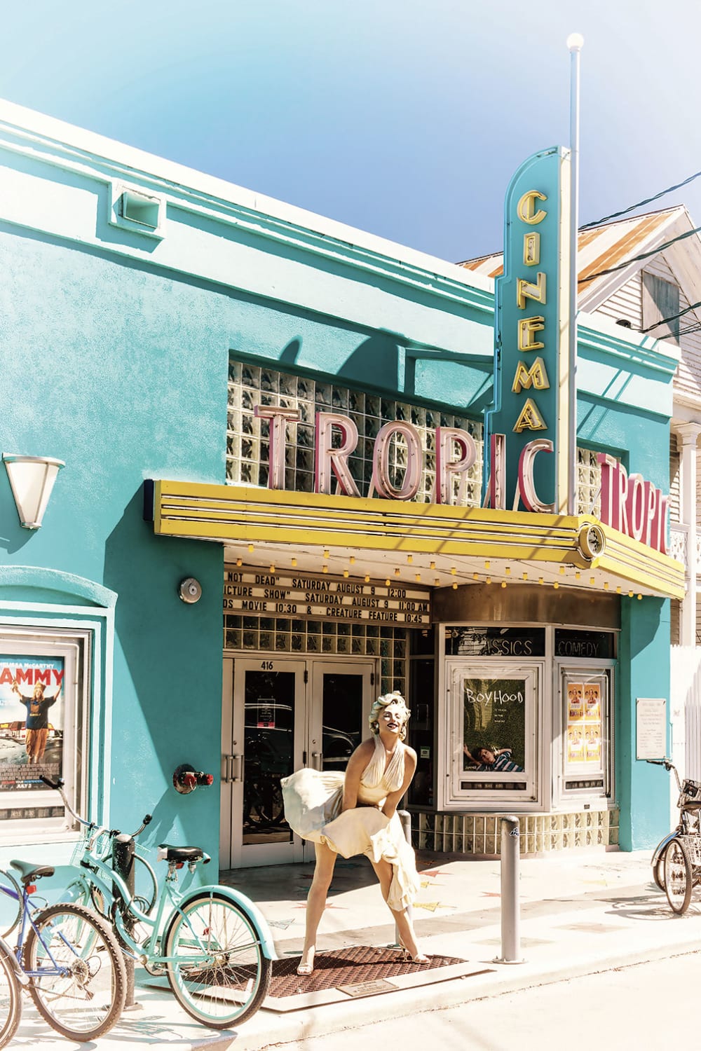 Tableau tropic cinema - key west - 416 imprimé sur toile 60x90 cm