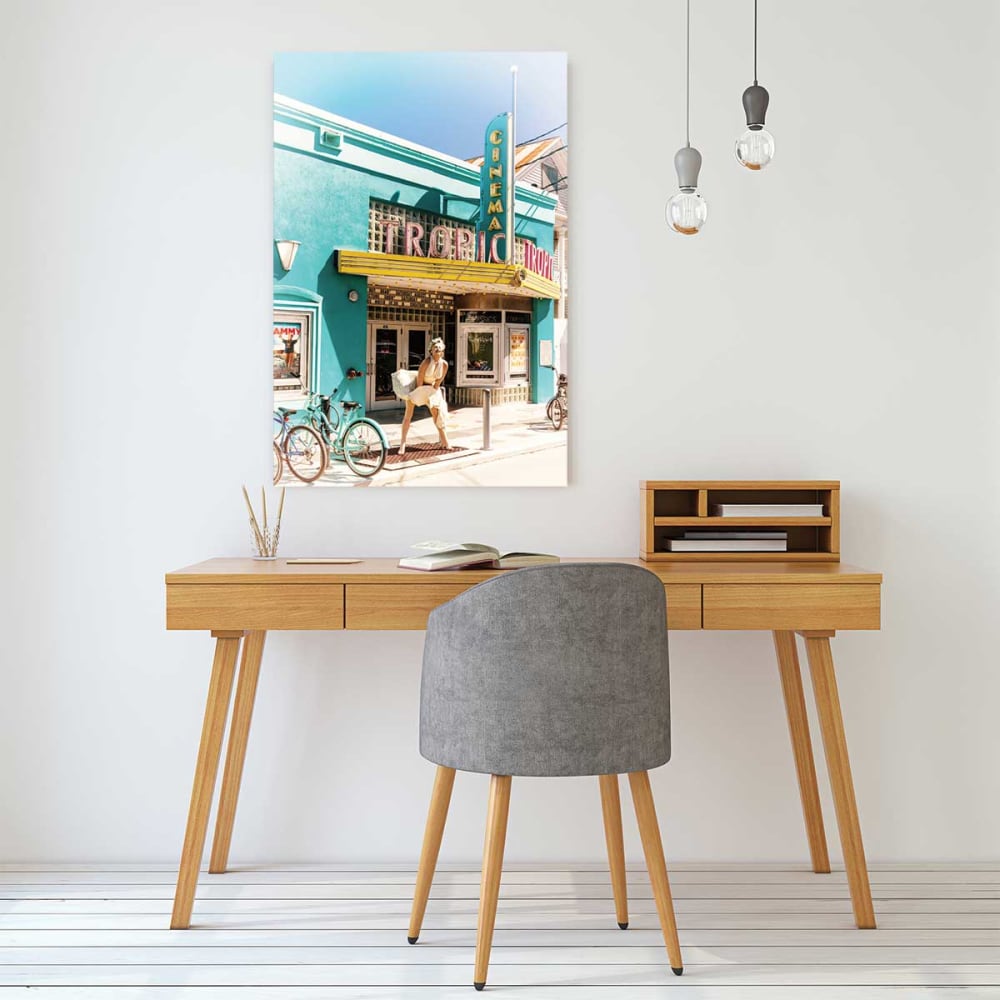 Tableau tropic cinema - key west - 416 imprimé sur toile 60x90 cm