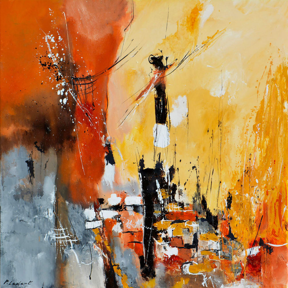 Tableau terre d' ocre en provence imprimé sur toile 80x80 cm