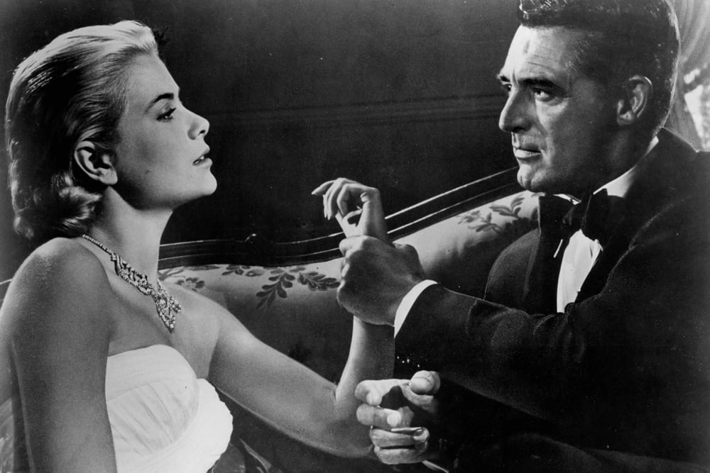Tableau Cary Grant et Grace Kelly imprimé sur toile 60x40 cm