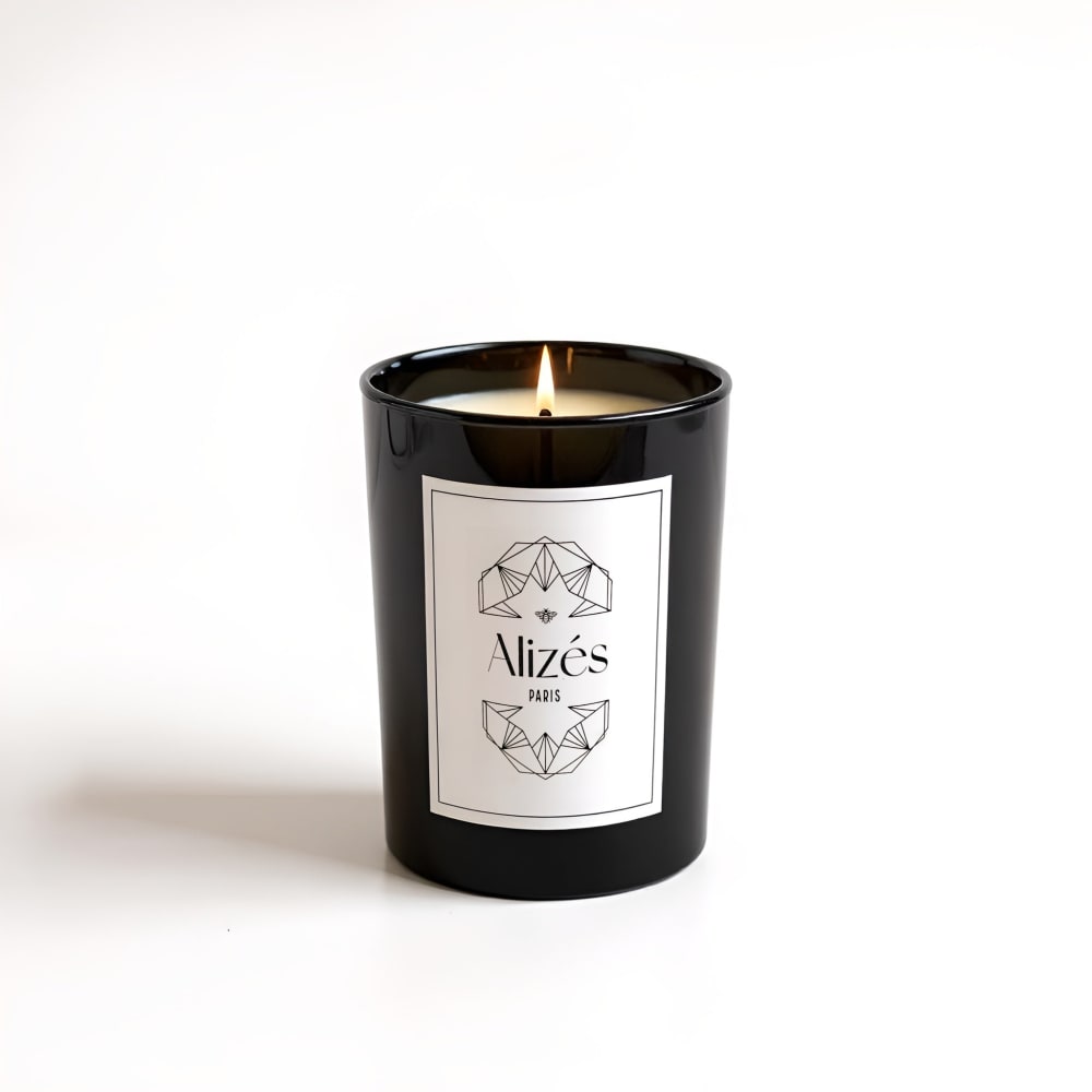 Bougie parfumée naturelle Cire d'abeille 180g Poker & Tabac