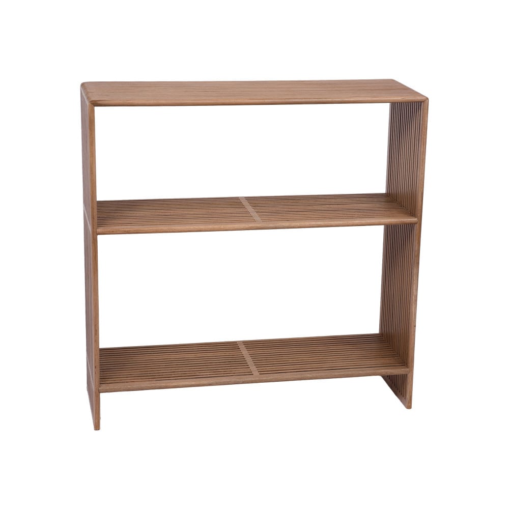 Console 2 niveaux  85 cm marron en bois