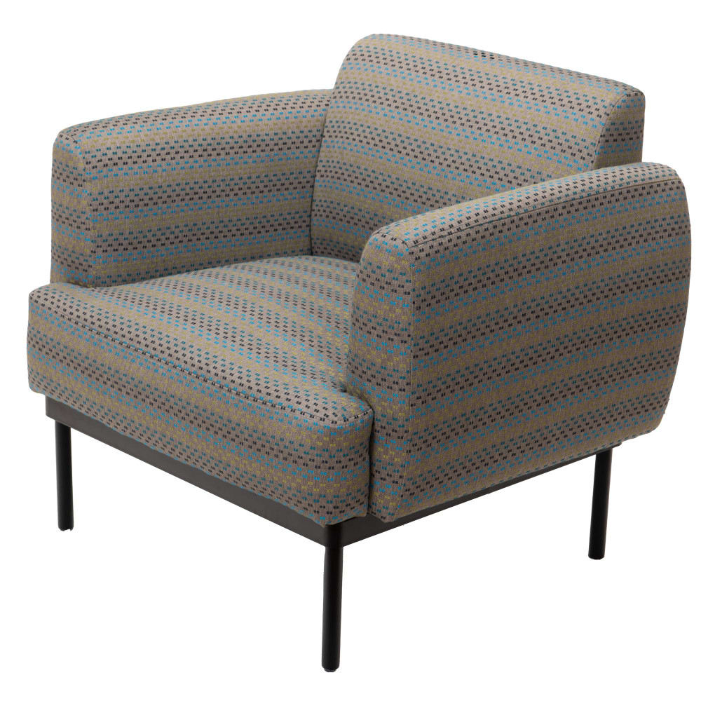 fauteuil en tissu romarin