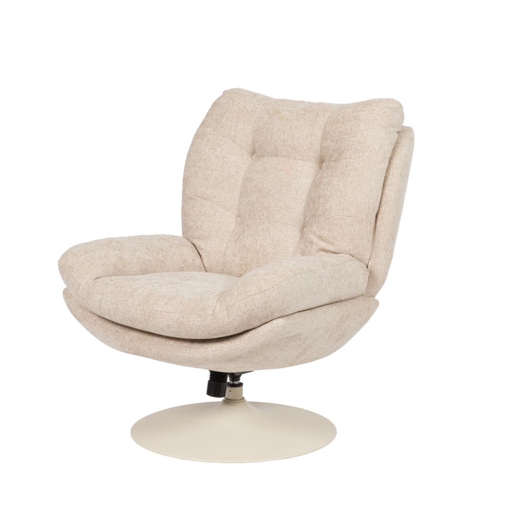 Fauteuil en tissu beige beige