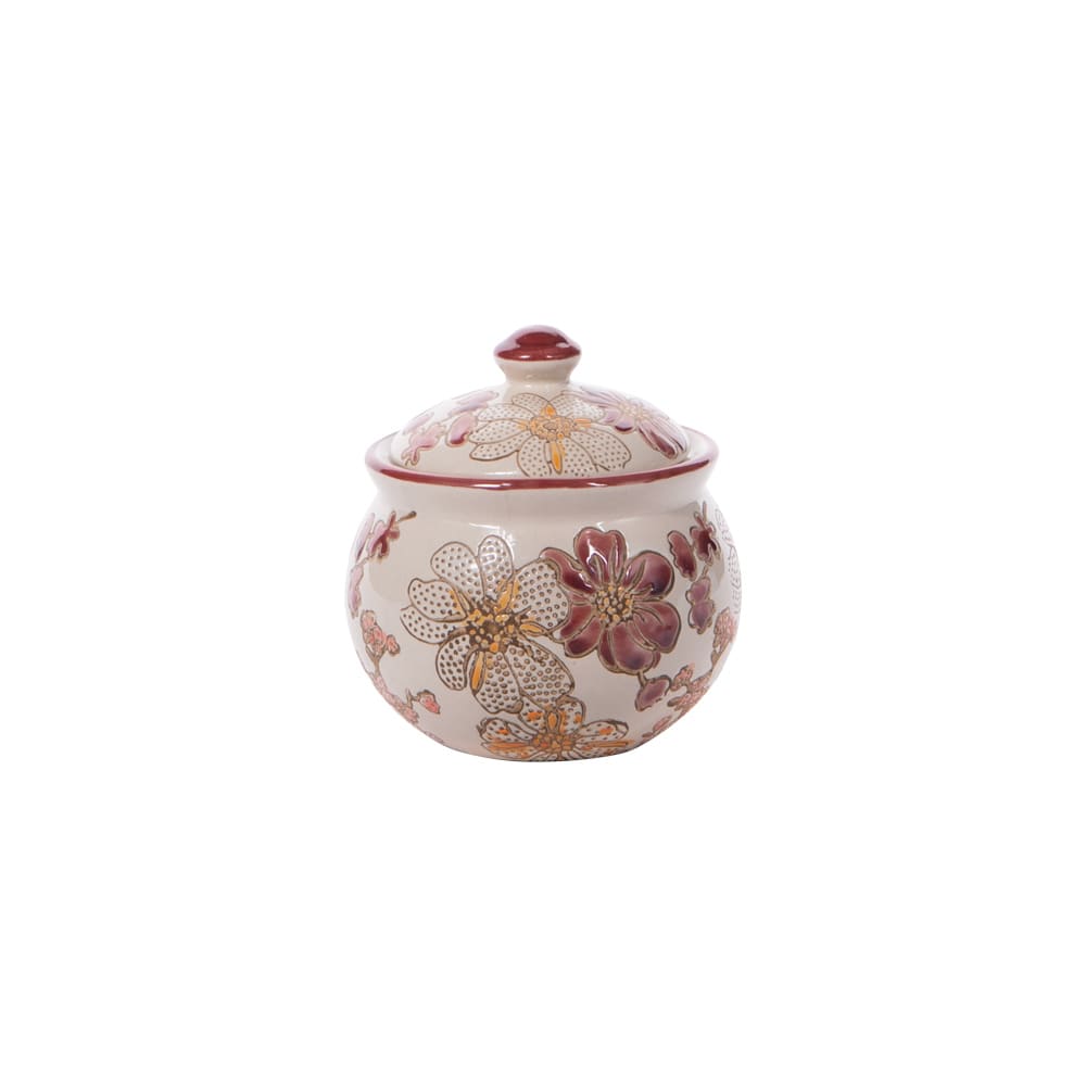 Sucrier 10 cm multicolore en grès