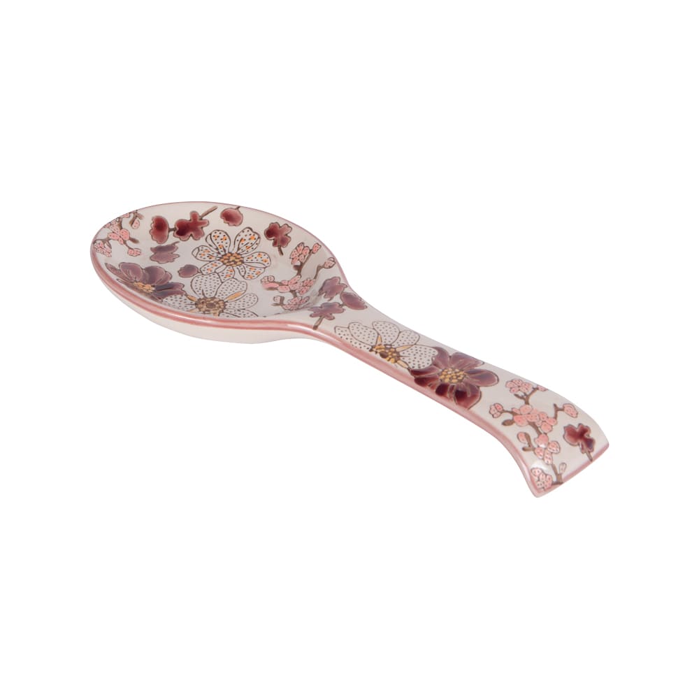 Repose cuillère   23x9 cm multicolore en grès