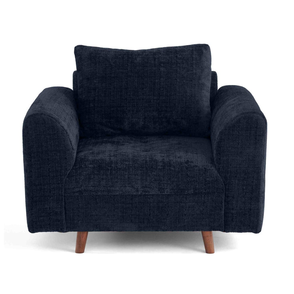 fauteuil en velours texturé