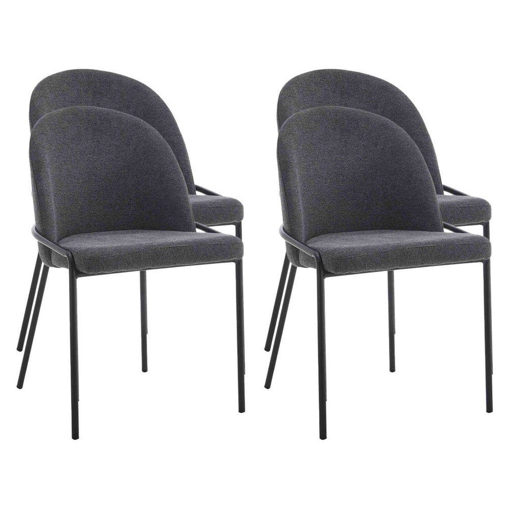 lot de 4 chaises en - gris