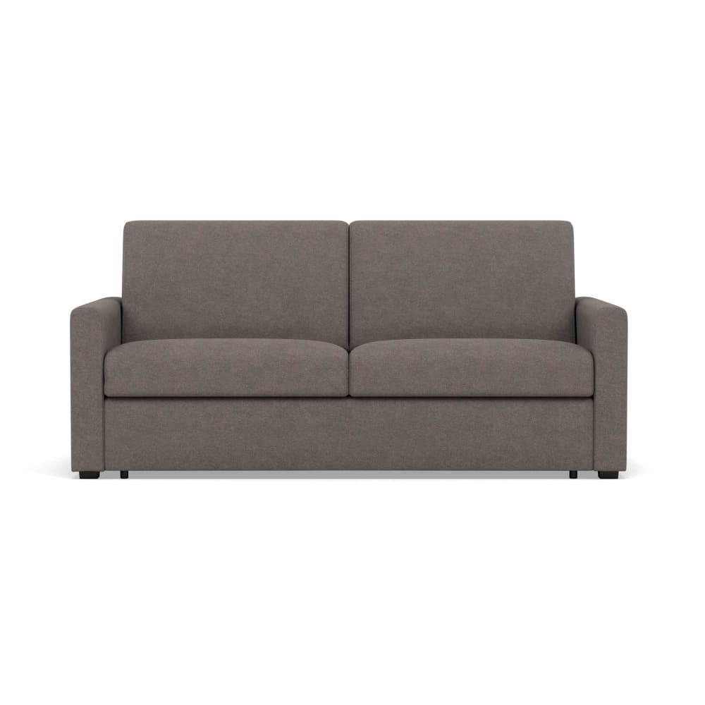 Canapé droit convertible 3 places en tissu gris