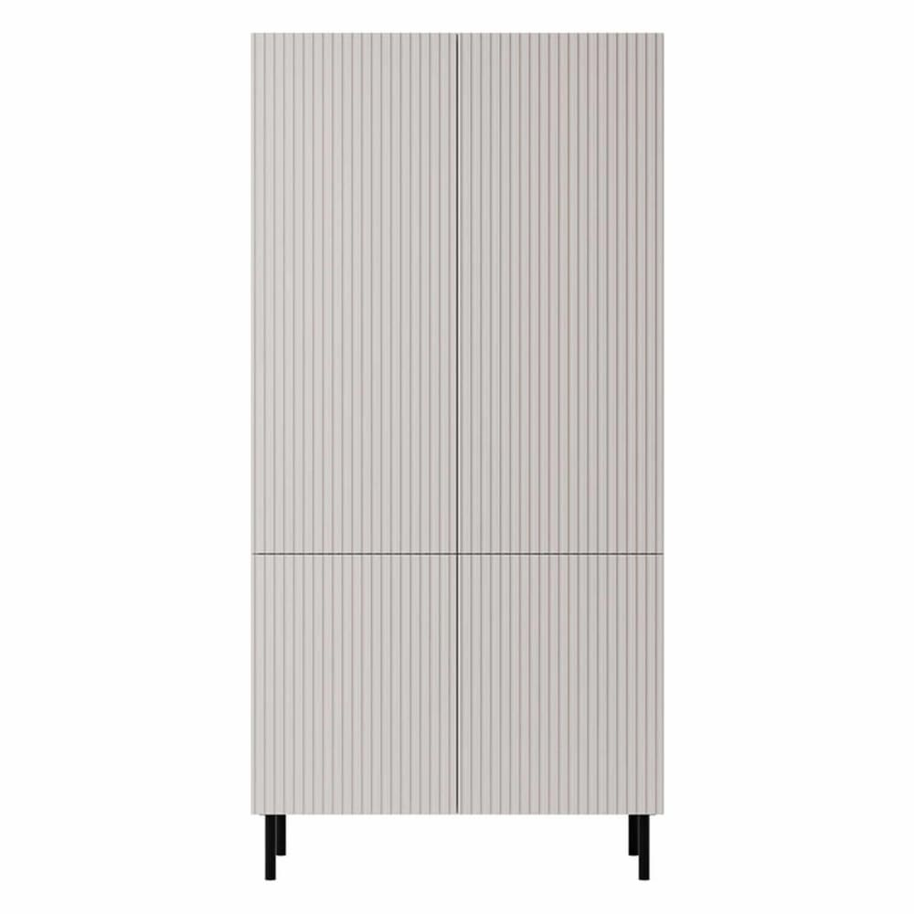 Armoire avec penderie contemporain 90 cm écru
