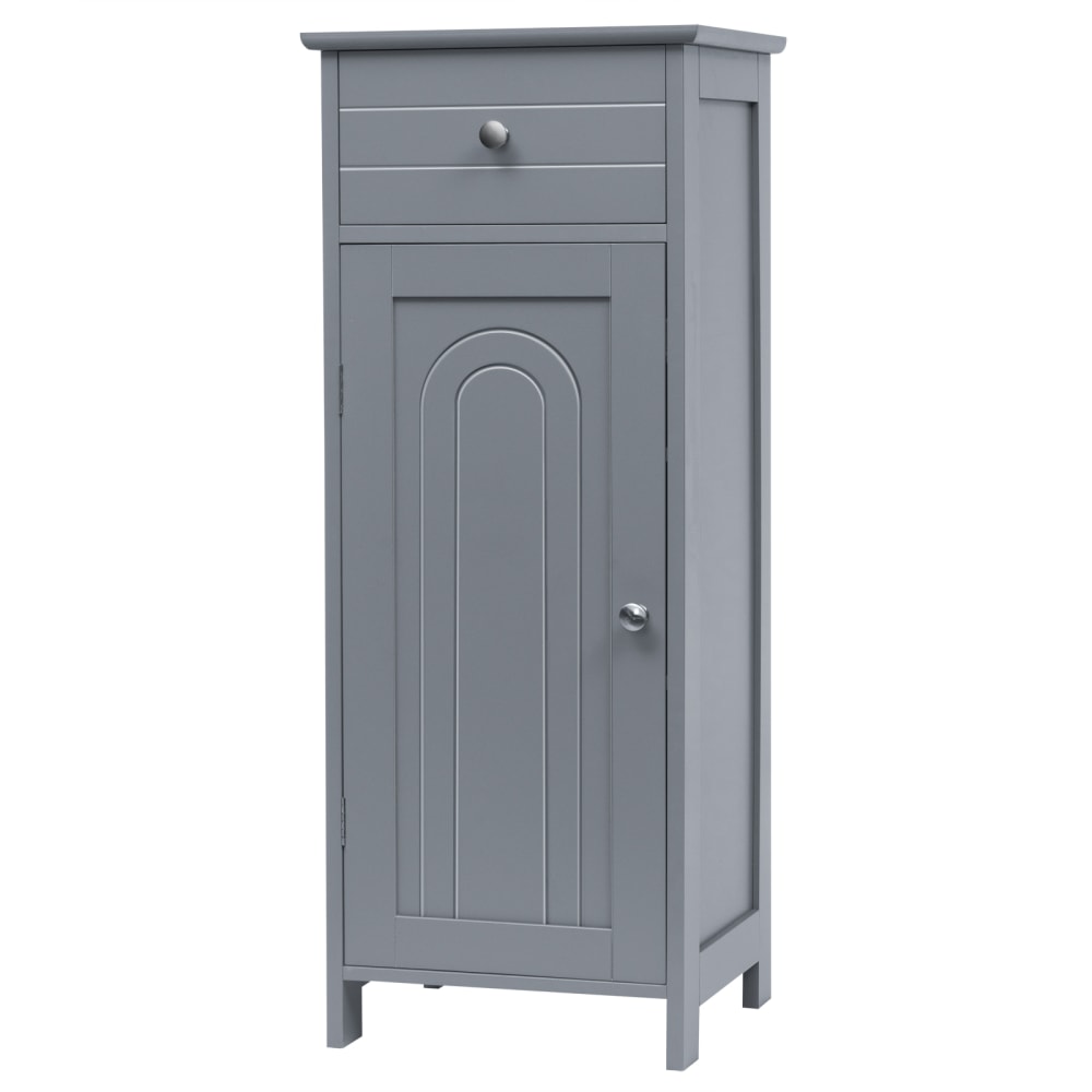 Armoire de rangement pour salle de bain gris 35 x 30 x 87cm