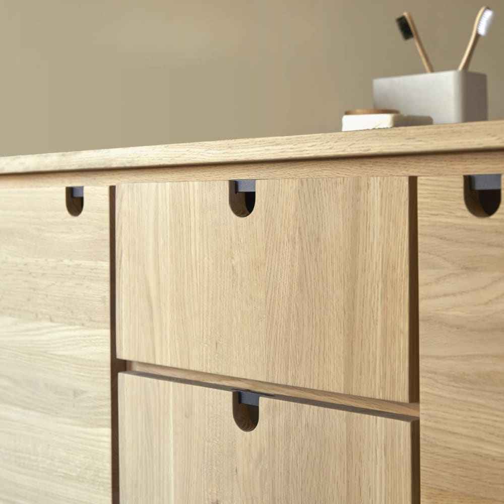 Aufbewahrungsmöbel aus massiver Eiche, 145 cm - Maisons Du Monde