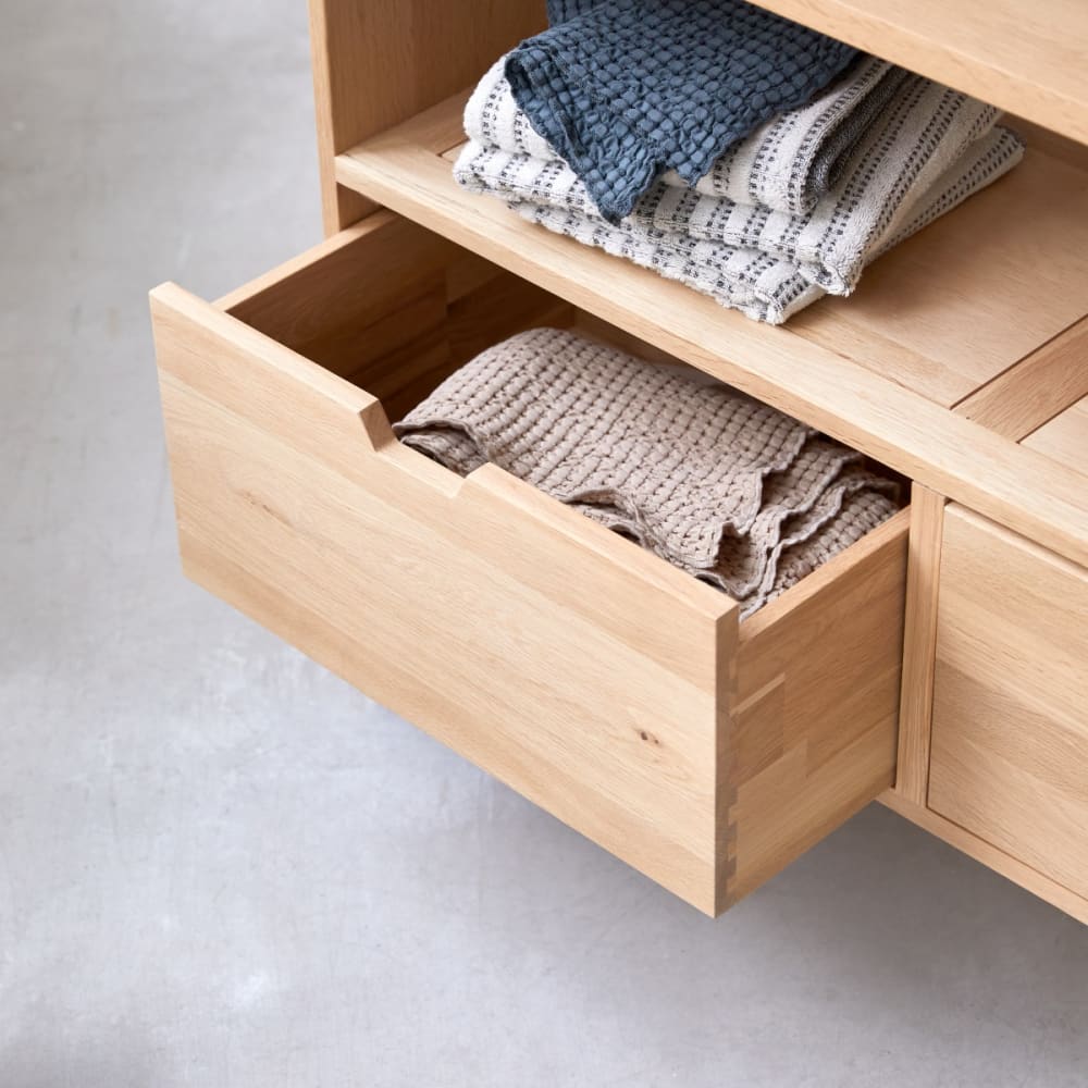 Aufbewahrungsmöbel aus massiver Eiche, 110 cm - Maisons Du Monde