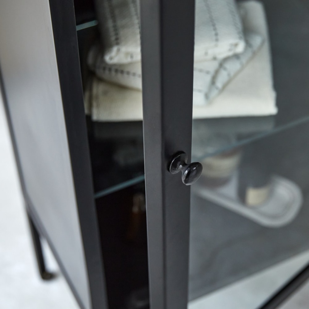 Verglastes Aufbewahrungsmöbel mit Metall - Maisons Du Monde
