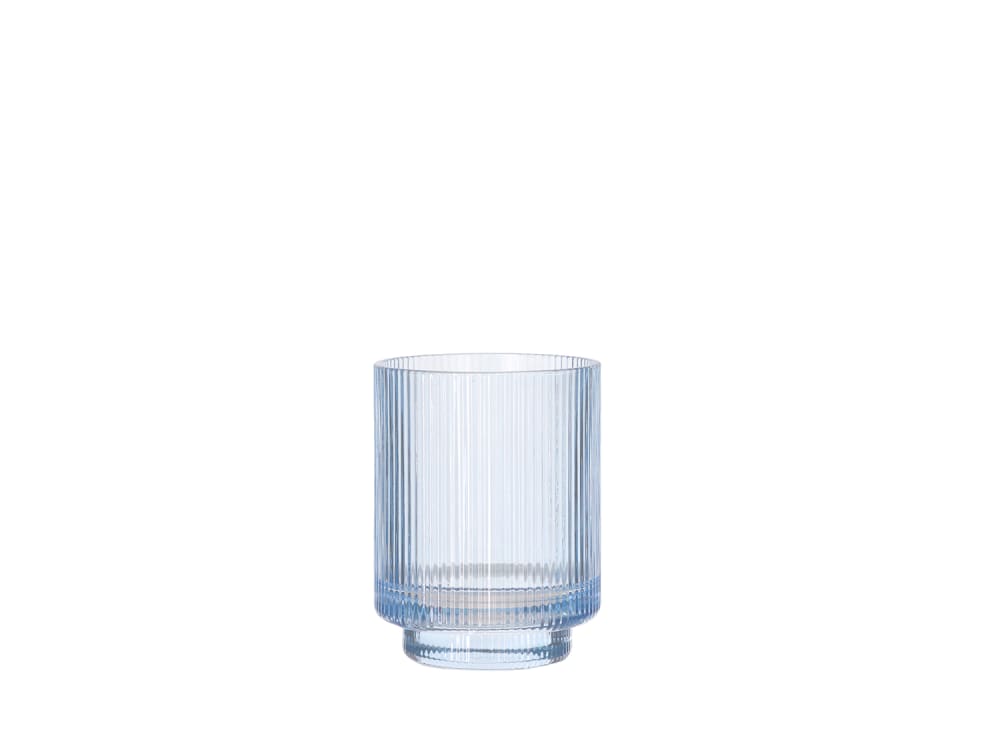 Gobelet à dents en verre bleu ciel Gobelet à dents en verre bleu ciel