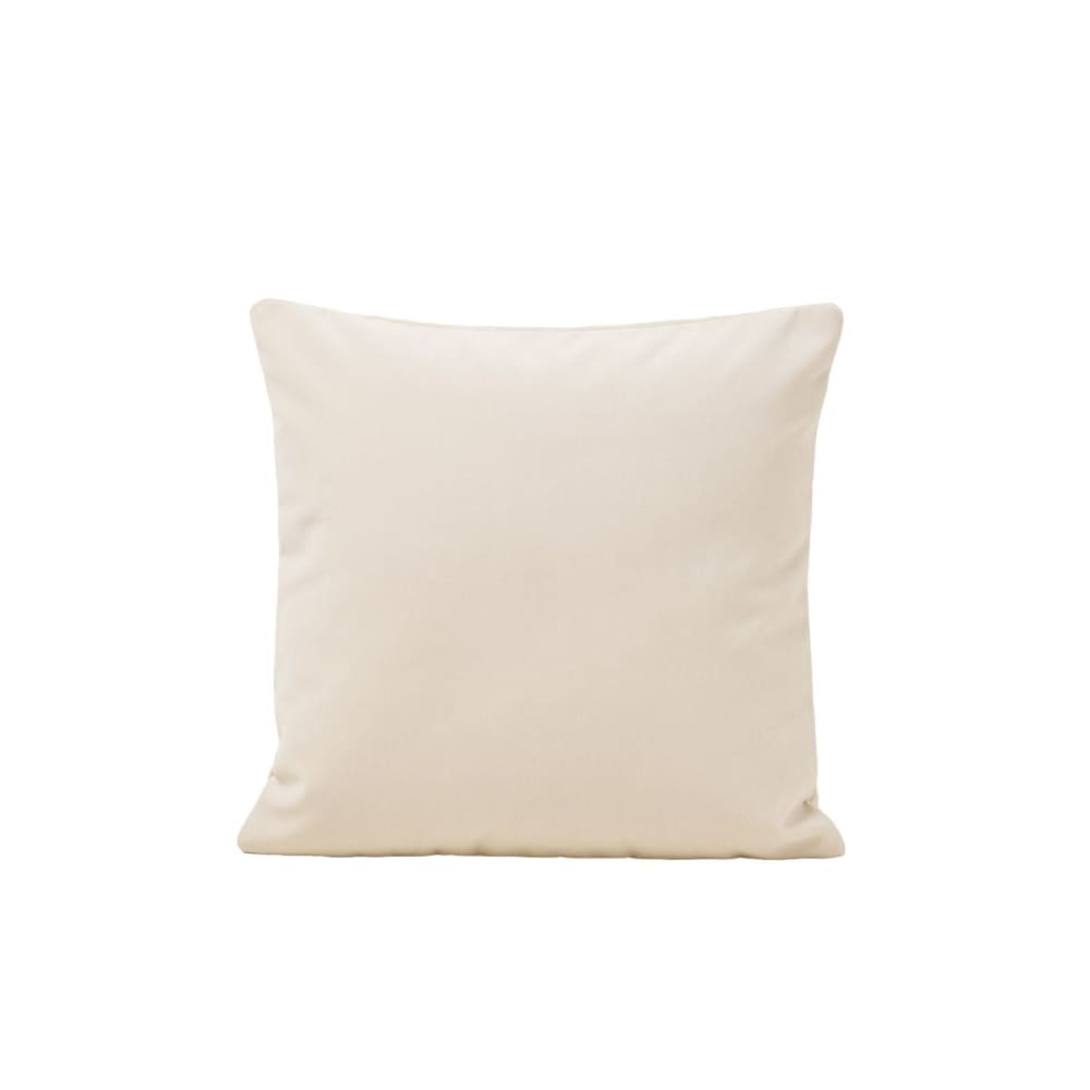 Housse de coussin velours mat ecru 40x40 cm